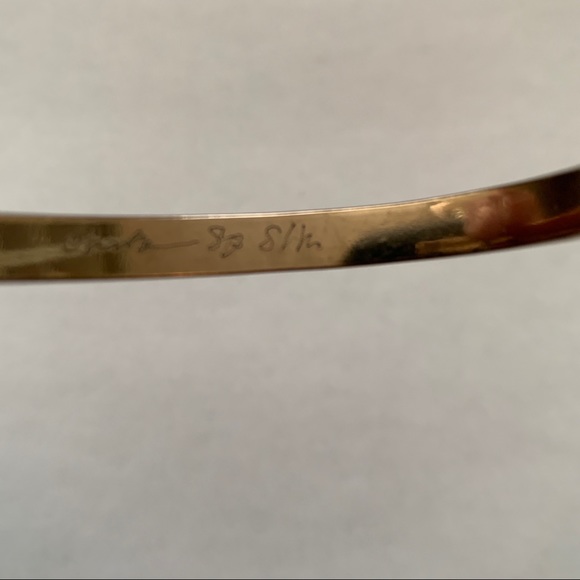 Large Gold Fill Cuff Bracelet - Picture 5 of 10